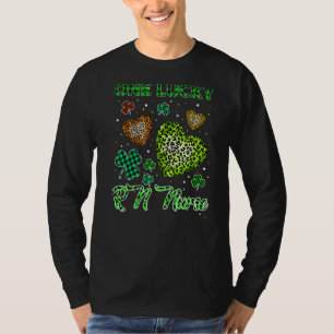 T-shirt St patrick Une Infirmière Lucky Rn Buffalo Leopard