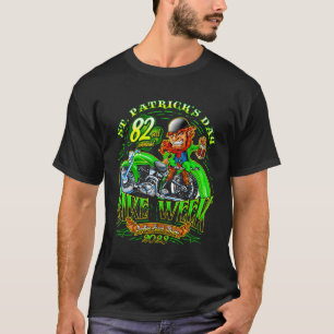 T-shirt St Patrickâ€™ Semaine Vélo Jour Daytona Plage Flor
