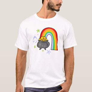 T-shirt St. Patrick's Day avec Shamrock et Pot d'or