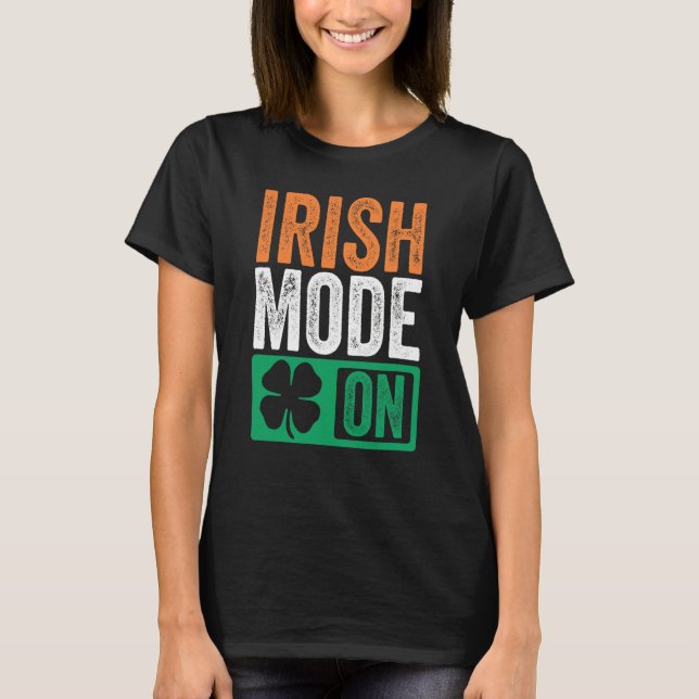 T-shirt St Patrick's Day Beer Drinking Ireland Irish Mode  (Devant)