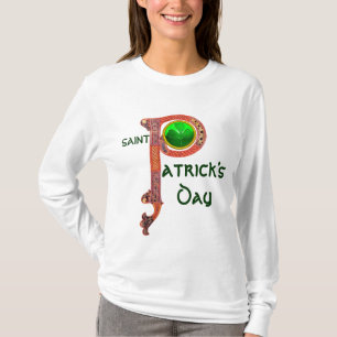T-SHIRT ST PATRICK'S DAY CÉLTIC P MONOGRAM AVEC SHAMROCK