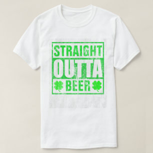 T-shirt St. Patricks Day Droit devant la bière DS