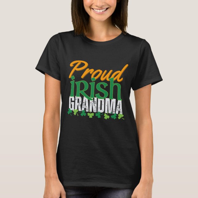 T-shirt St. Patrick's Day Fier cadeau de grand-mère irland (Devant)