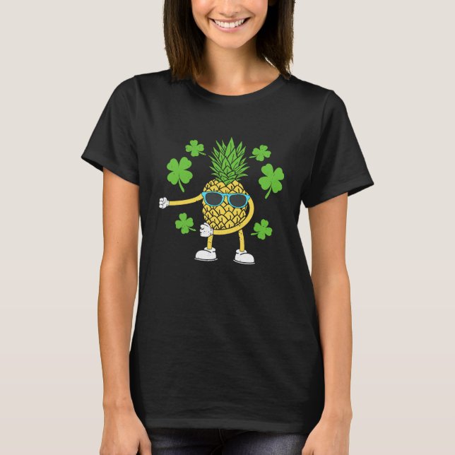 T-shirt St Patricks Day Floss Dance Irish Flossing Pineapp (Devant)