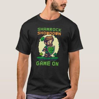 T-shirt St Patricks Day Gaming Shamrock Showdown Game On v