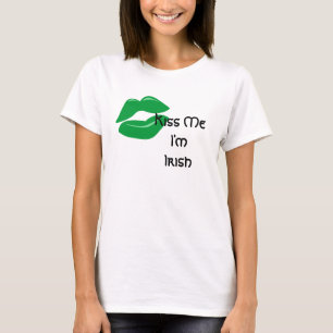 T-shirt St. Patrick's Day Kiss me Je suis irlandai