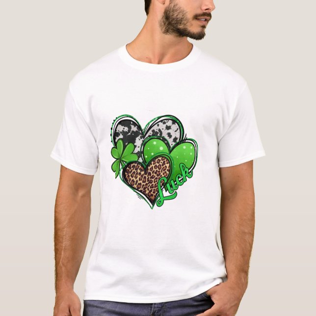 T-shirt St Patrick's Day Leopard Entendre (Devant)