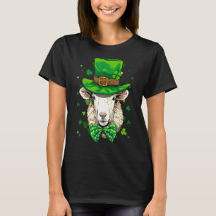 T-shirt St Patrick's Day Leprechaun Shamrock d'agneau à mo