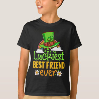 T-shirt St Patricks Day Luckiest Best Friend Ever Matching
