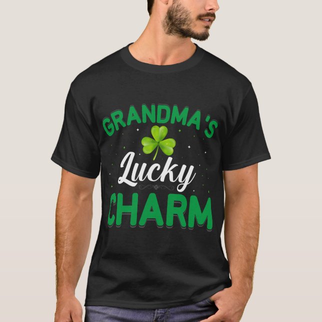 T-shirt St. Patricks Day Lucky Charm Clover (Devant)