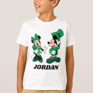 T-shirt St. Patrick's Day Mickey et Minnie