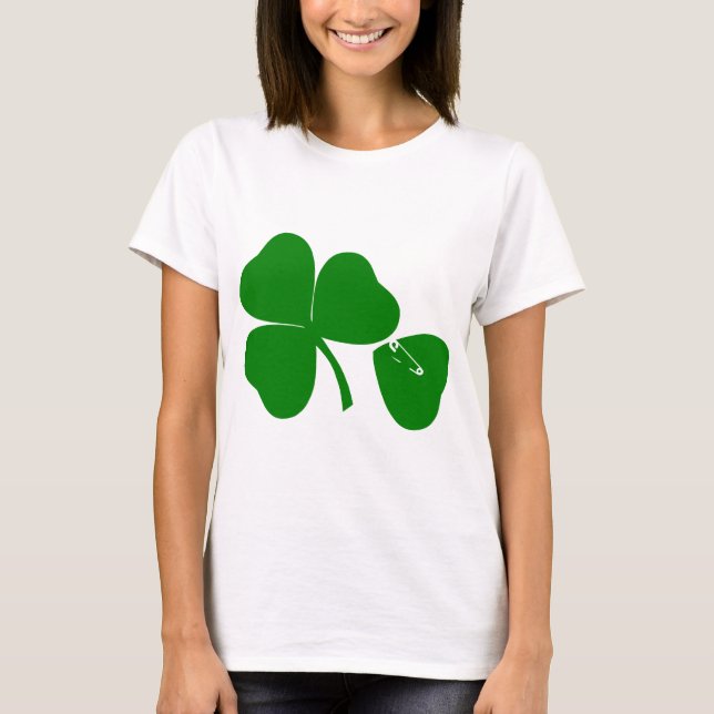 T-shirt St Patrick's Day Obtenez Lucky 3 et 1 feuille 4 (Devant)