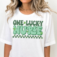 St. Patricks Day One Lucky Nurse, infirmière rétro