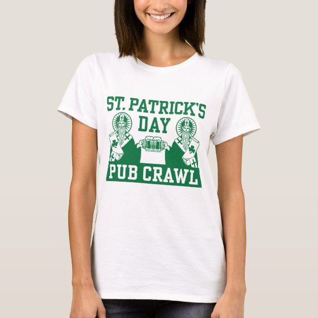 T-shirt St. Patrick's Day Pub Crawl (Devant)