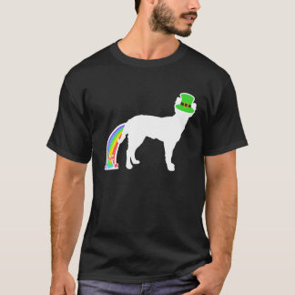 T-shirt St Patrick's Day Rainbow Dog Mudi