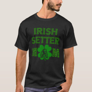 T-shirt St Patrick's Day Shamrock irlandais Setter Maman m