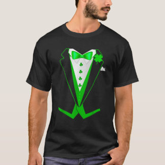 T-shirt St Patrick's Day Tuxedo Cute drôle Costume pour ho