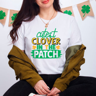 T-shirt St. Pattys Day Cutest Clover Dans Le Patch Fun