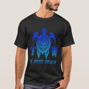 T-shirt St Pete Beach Floride Mer Turtle Retro
