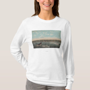 T-shirt St Petersburg, FL - vue de bord de mer avec
