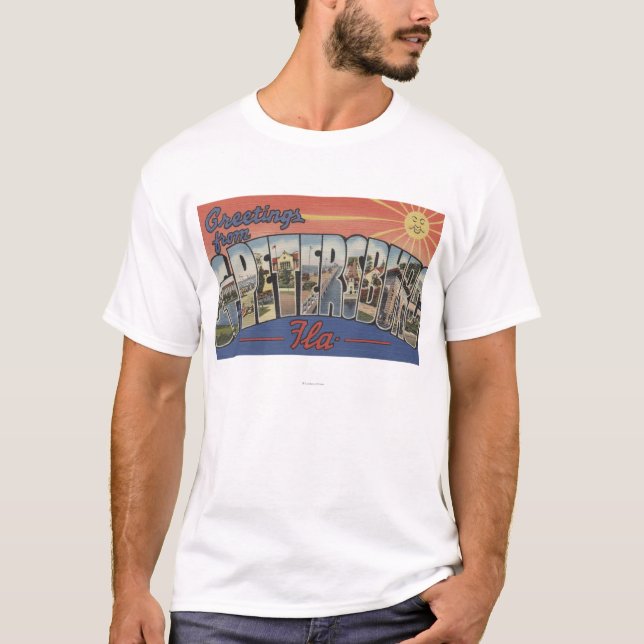 T-shirt St Petersburg, la Floride - grandes scènes 3 de (Devant)