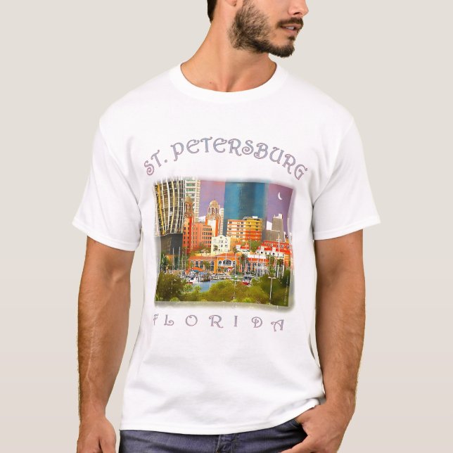 T-shirt St Petersburg la nuit (Devant)