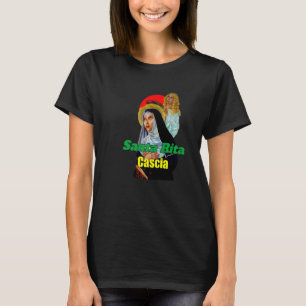 T-shirt St Rita De Cascia Prière Patron Catholique Saint L