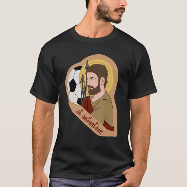 T-shirt St Sebastian Archer Archer Patron catholique Saint (Devant)