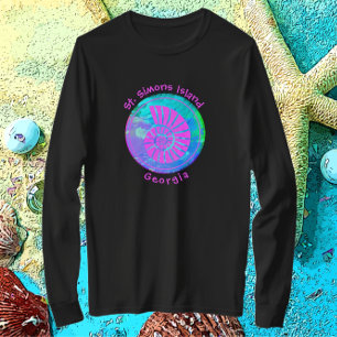 T-shirt St. Simons Island GA Colorful Sea Shell