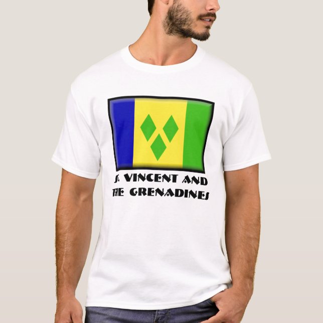 T-shirt St Vincent et les grenadines (Devant)