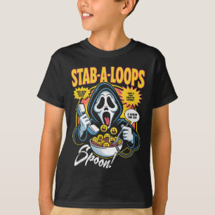 T-shirt Stab-a-loops Horror Cereal Box Halloween