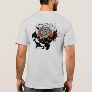 T-shirt Stabilisée En Plein Art Vintage