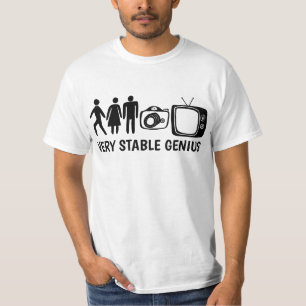 T-shirt STABLE GENIUS Personne Femme Homme Caméra TV