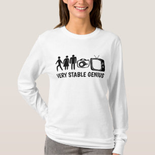 T-shirt STABLE GENIUS Personne Femme Homme Caméra TV