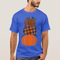 Stacked Pumpkins Leopard Print Plaid Print Fall Au