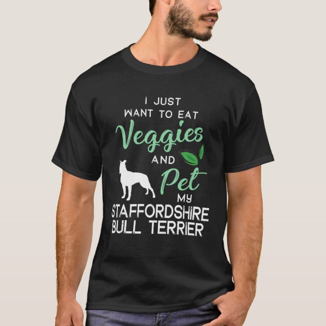 T-shirt Staffordshire Bull Terrier Chien Cigar Lover Birth (Devant)