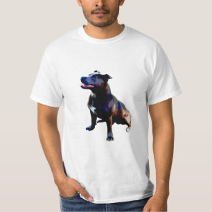 T-shirt Staffordshire Bull Terrier Oil Paint,