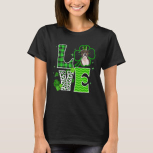 T-shirt Staffordshire Bull Terrier Shamrock Irish St Patri