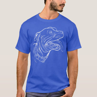 T-shirt Staffordshire Bullerrier Chien Chien Chien Portrai