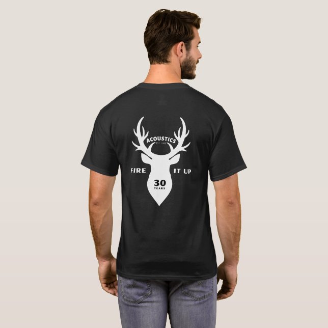 T-shirt STAG Mens Basic Tee Black (Dos entier)