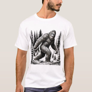 T-shirt Stalker de nuit Bigfoot - Cryptid Legend Tee