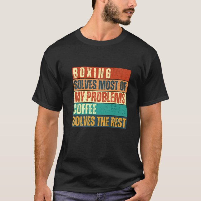T-shirt Stand De Boxe Et Café Ventilateurs D'Entraînement  (Devant)