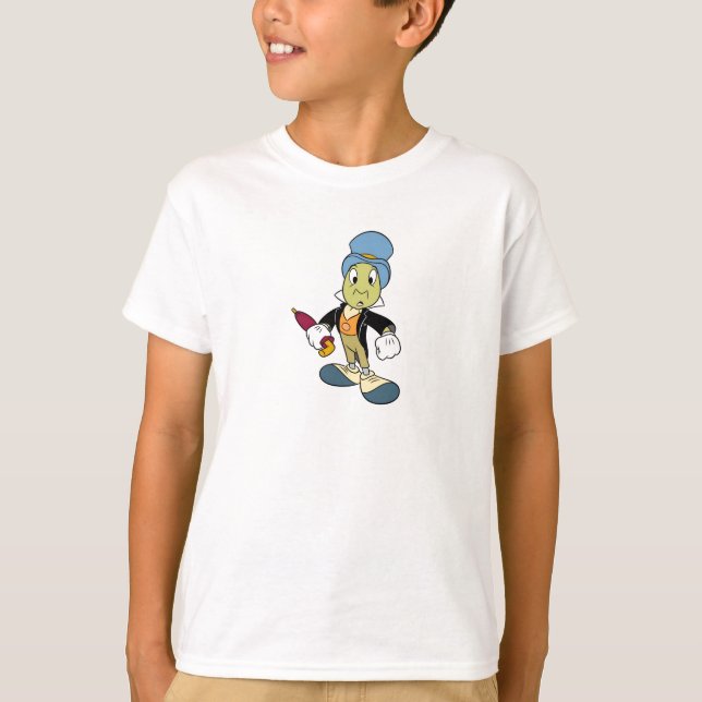 T-shirt Stand de cricket Disney Pinocchio Jiminy (Devant)