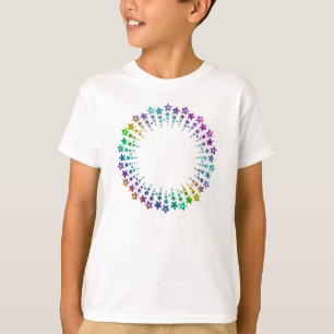 T-shirt Star Circle coloré I + votre backgr. & idées