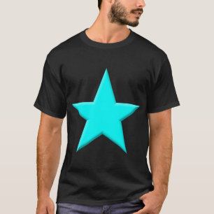 T-shirt Star - Cyan
