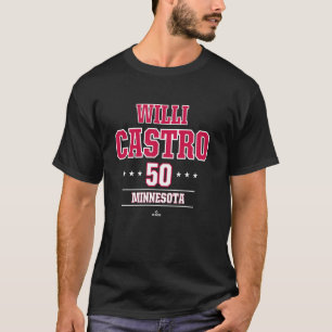 T-shirt Star de baseball Willi Castro Minnesota MLBPA