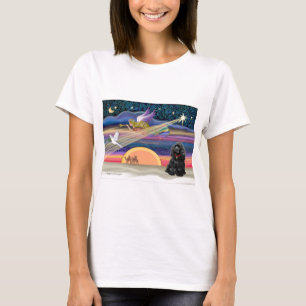 T-shirt Star de Noël - Cocker Spaniel (noir)