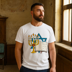 T-shirt Star of David Religious Mens