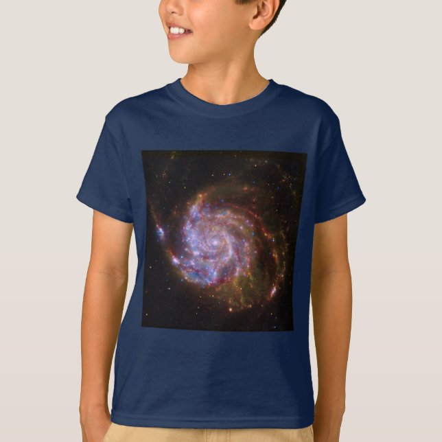 T-shirt Starbirth in the Pinwheel : Galaxy M101 (Devant)