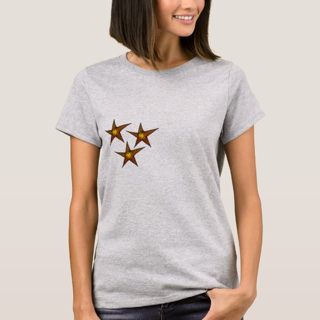T-shirt Starfish sur la plage de sable Art d'été (Devant)